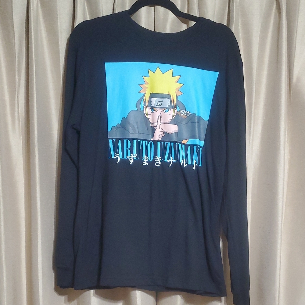 Naruto Black Long Sleeve Tee